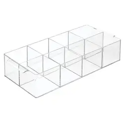 Acrylic Plastic Kitchen Pantry, Cabinet, Countertop Organizer Storage Station  for Coffee, Tea, Sugar Packets