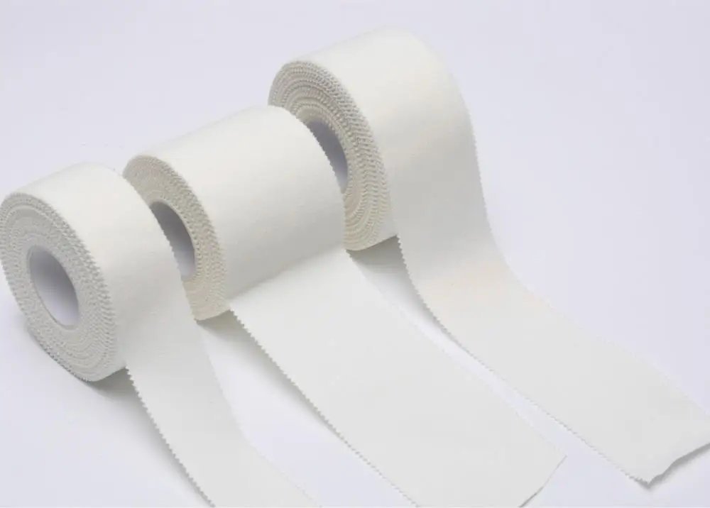 Colorful latex free adhesive athletic strapping sports tape