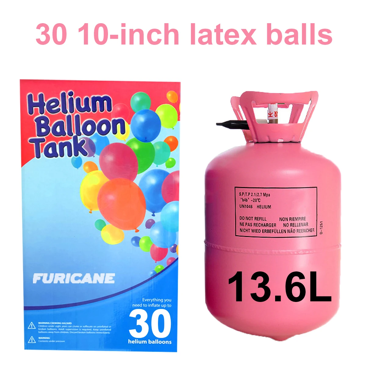 2024 Manufacturers wholesale 13.6 liter helium bottles Balloon helium for party use