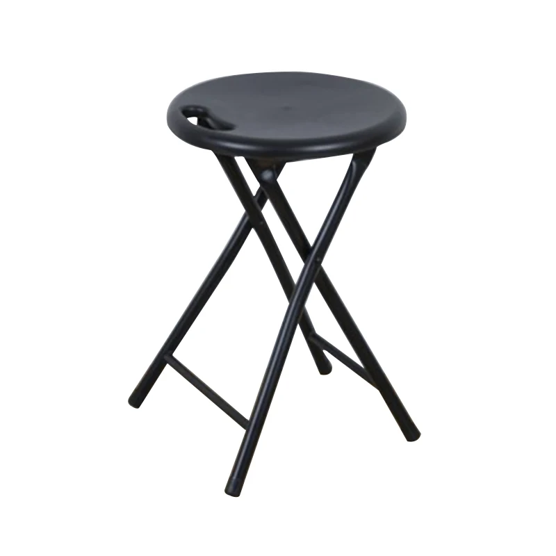Hot sale Metal Plastic Portable Round Collapsible Folding Stool simple prototype plastic stool plastic Folding stool