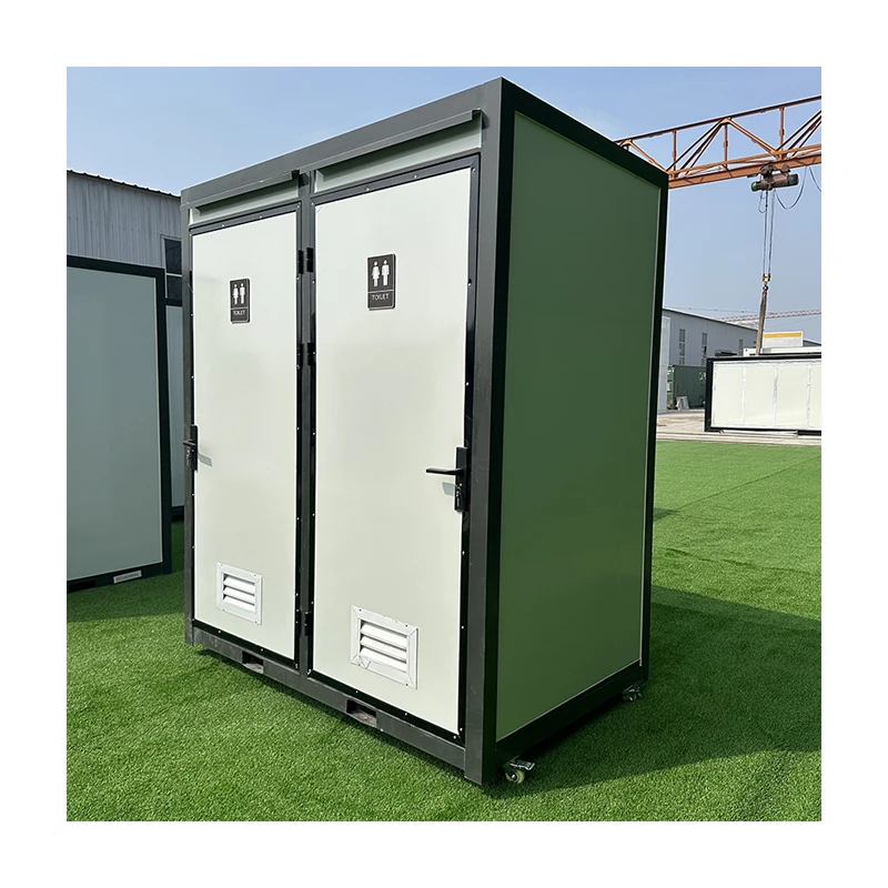Luxury Movable Prefab Double Toilet Washroom Modern Design Vip Restroom Portable Steel Bathroom For Outdoor