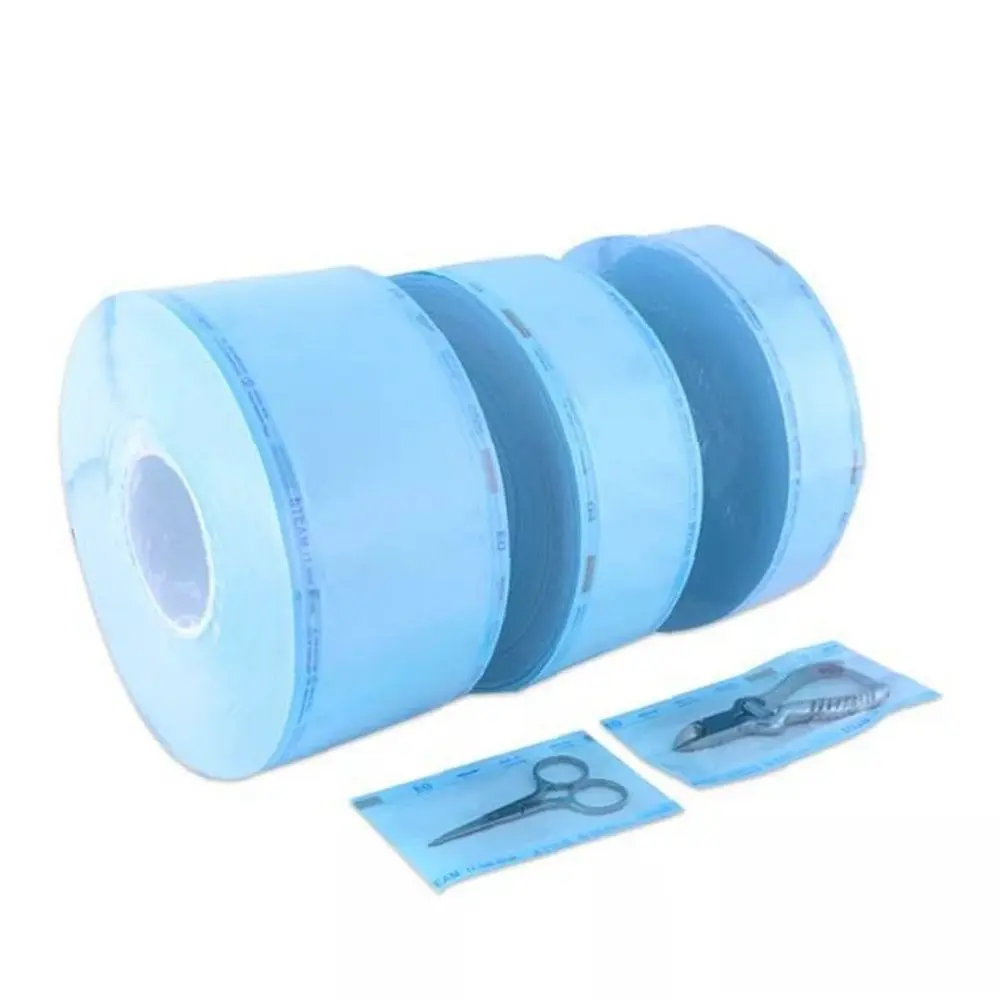 Dental Clinic Use Disposable Customization Sterilizing Reel Roll Self-sealing Plastic Film Bags