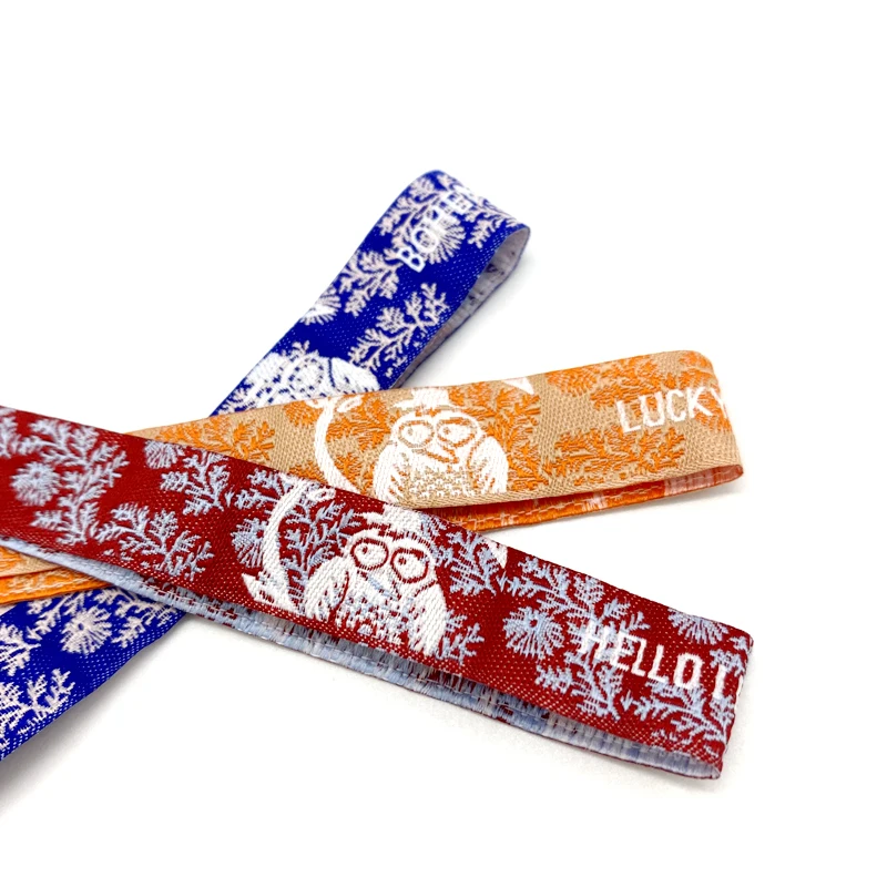 RFID CHIP High quality custom event festival party ribbon satin fabric brands logo text printing wristbands Bracelets