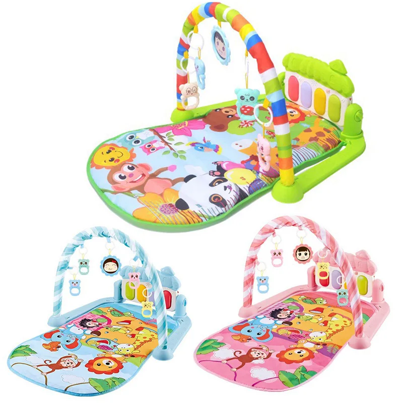 Multi-Functional Activity Fitness Sleeping Game Baby Play Toys Kids Music Mat Floor Piano Keyboard Mat Baby Music Baby Play Mat