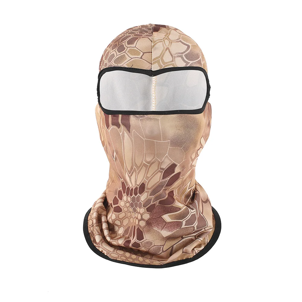 Wholesale Custom Printed Logo Spandex Designer Black Polyester One Hole Full Face Cover Winter Motorcycle Men Ski Mask Balaclava