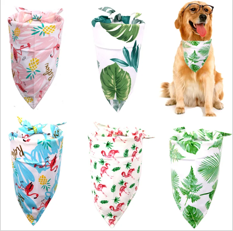 Wholesale  Custom New Colorful Printing Pet Bib Kerchief Scarf  Dog Bandana and Tie (1600238262800)