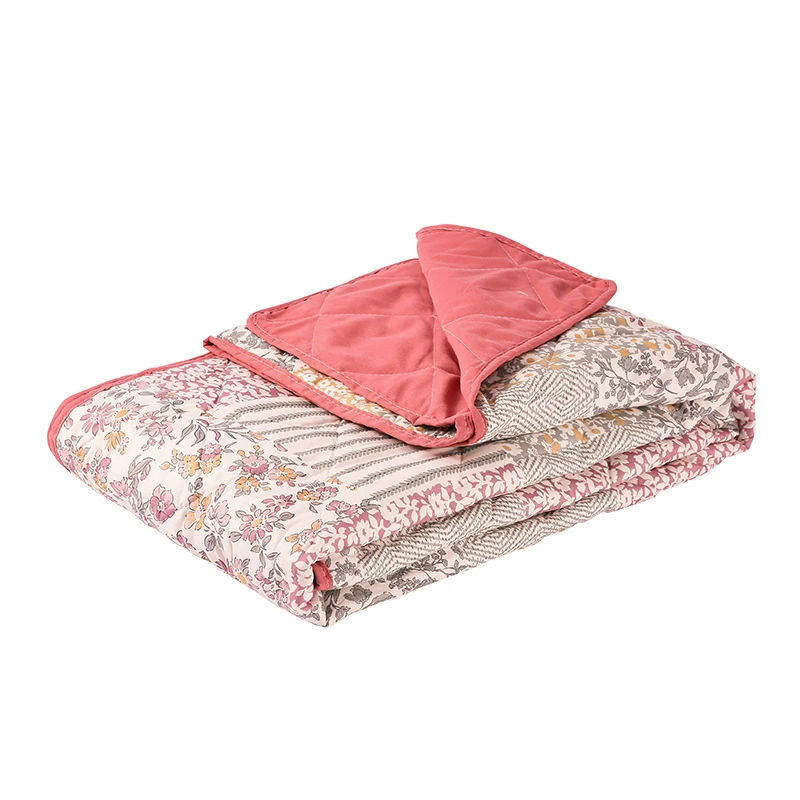 Хлопковое одеяло с принтом, всесезонное универсальное одеяло для студенческого общежития.
