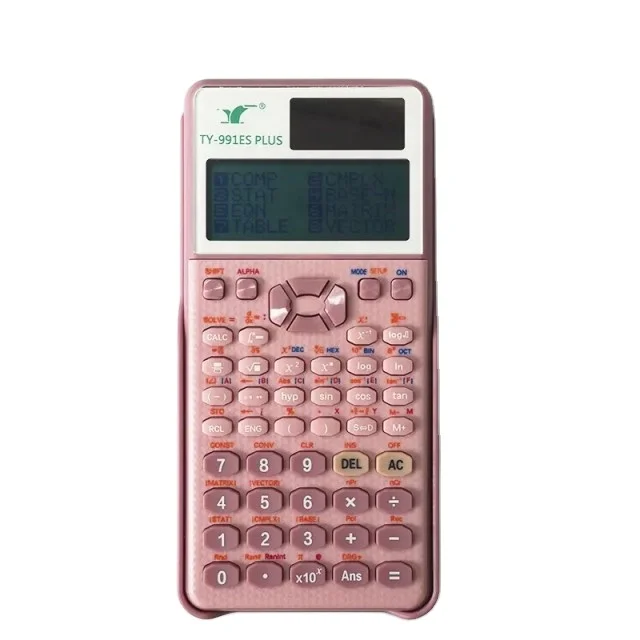 Custom calculator 991es 16 digit 417 functions battery solar power supply school exam scientific calculator fx-991es plus