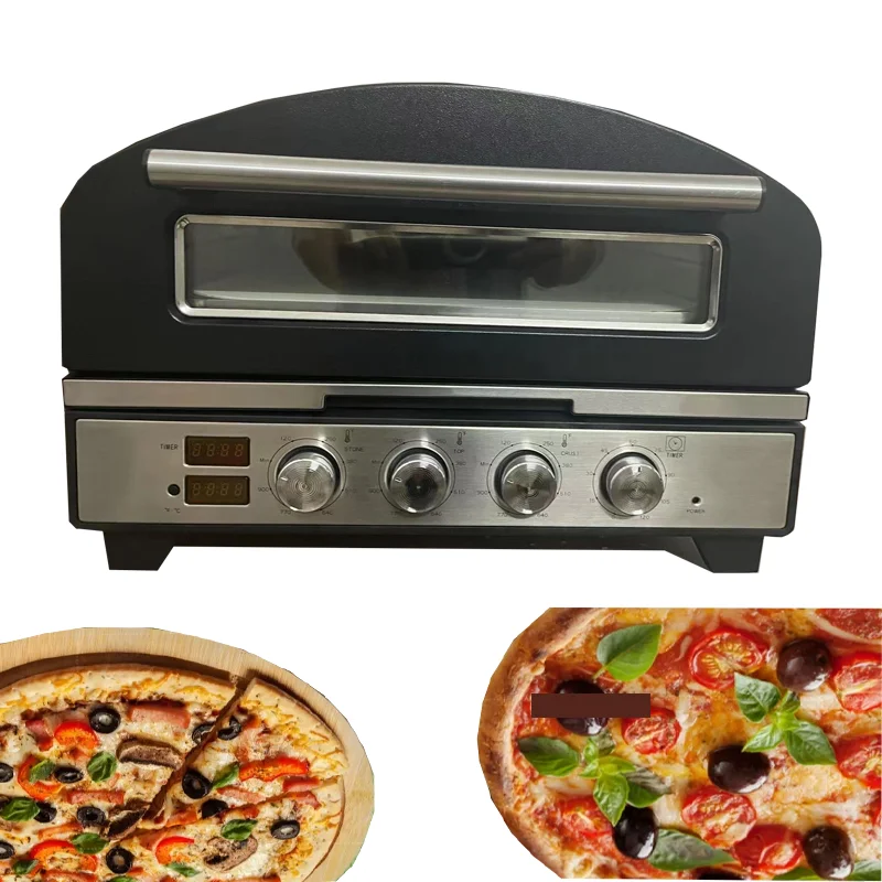 Manufacturer Low Price Pizza Rotary Oven Machine Brick Oven Pizza Gas With Wood Dual Fuel Pizza Oven