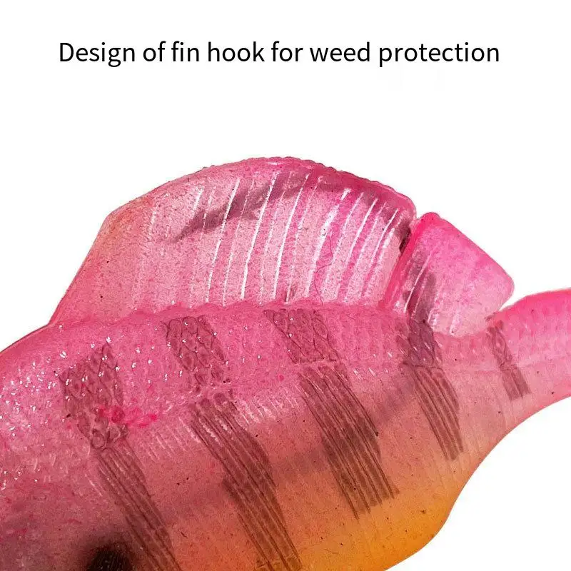 New Arrival Soft Jumping Fish Lure Lead Head Fishing Soft T Tail Lure Artificial Swimbait Jig Heads Bait with Rotary Spoon