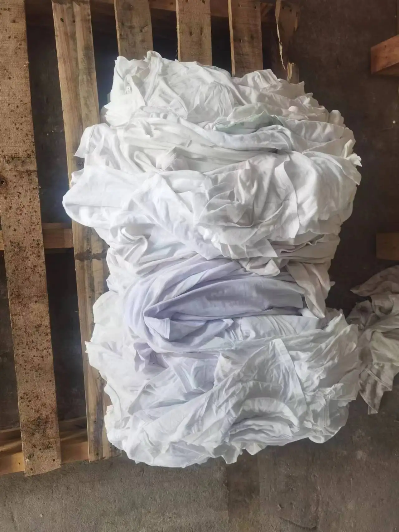 Industrial cleaning cloth cotton white t shirt rags marine cotton wiping rags