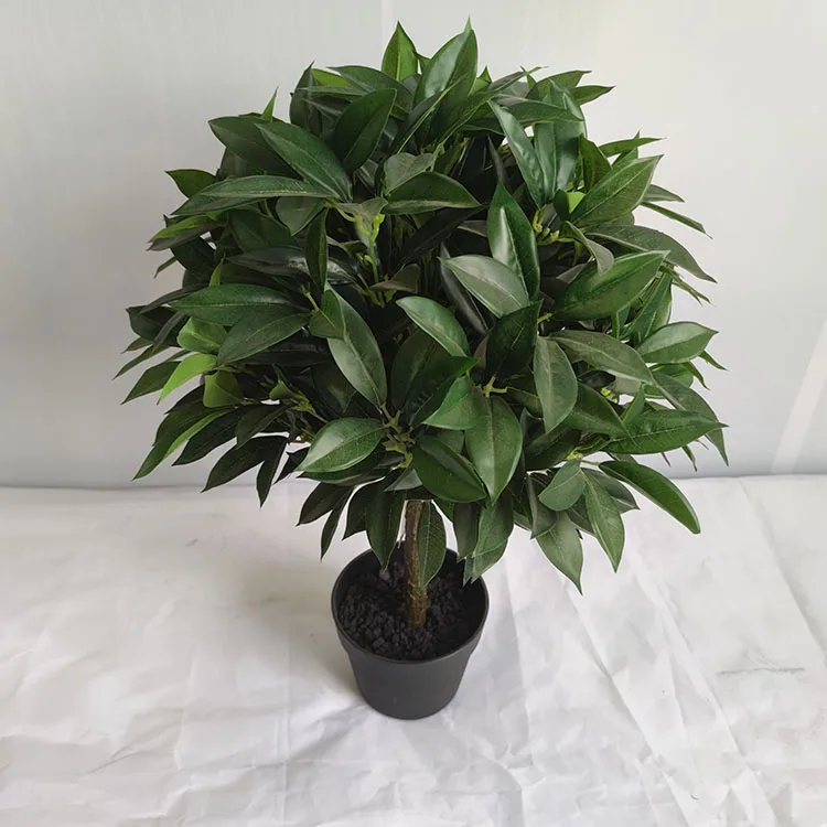 Chinese Factory Wholesale Artificial Round Laurel Trees For Indoor And Outdoor Home Decoration