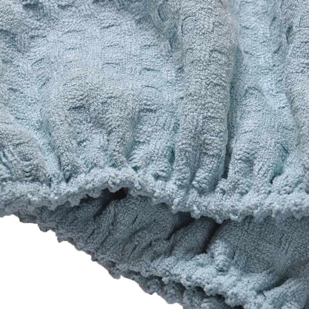 Super Absorbent Customized Logo Women Microfiber Dry Hair Turban Waffle Hair Towel