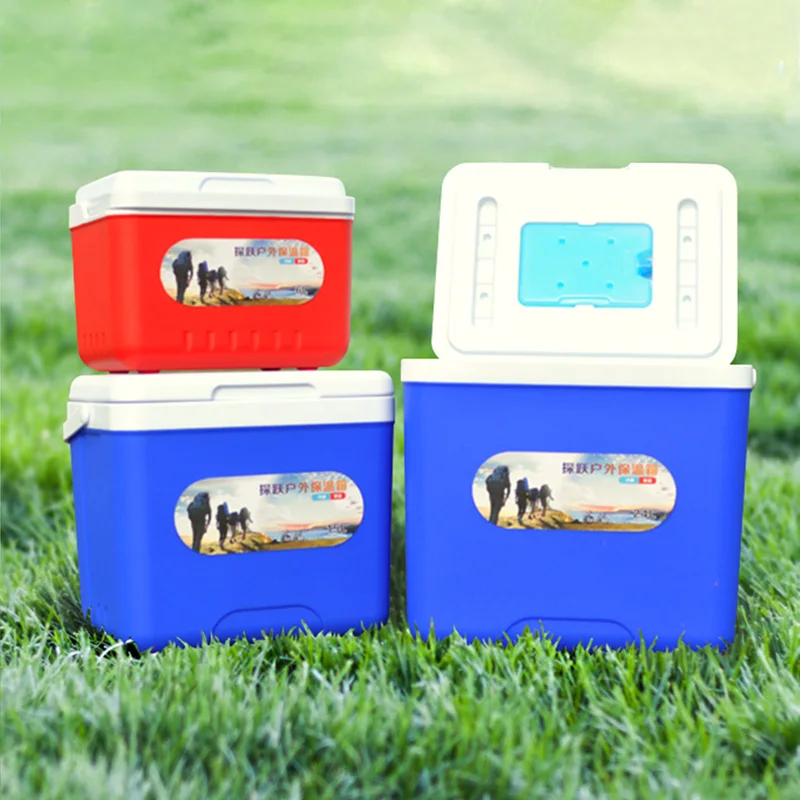 low price promotion mini blue and red 16l blood vaccine plastic cooler box beer can drinking ice cooler box with handle