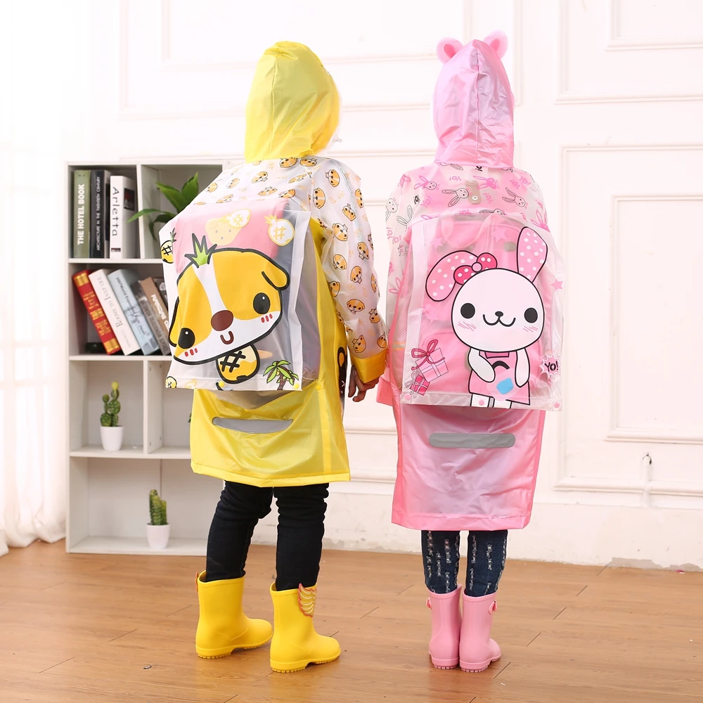 Children Favorite Cute Raincoat Protect Book Bag In The Rain
