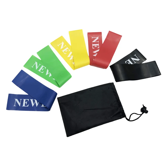 
Wholesale eco bulk gym equipment fitness exercise large bodybuilding printed pull up latex elastic resistance band set 