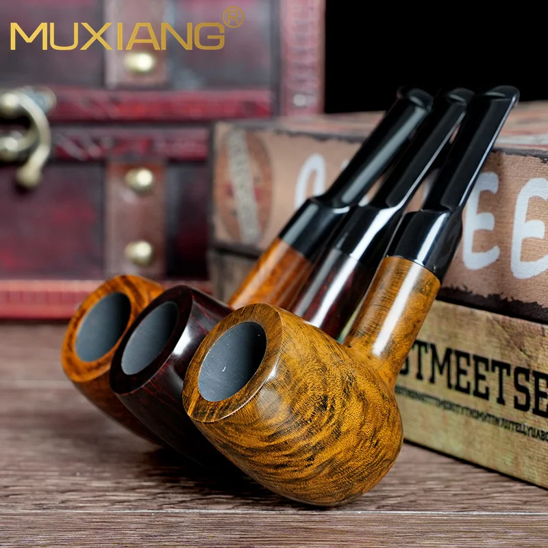 Wholesale Mini Portable Tobacco Pipe Straight Saddle Stem 3MM Flue Smoking PIpe