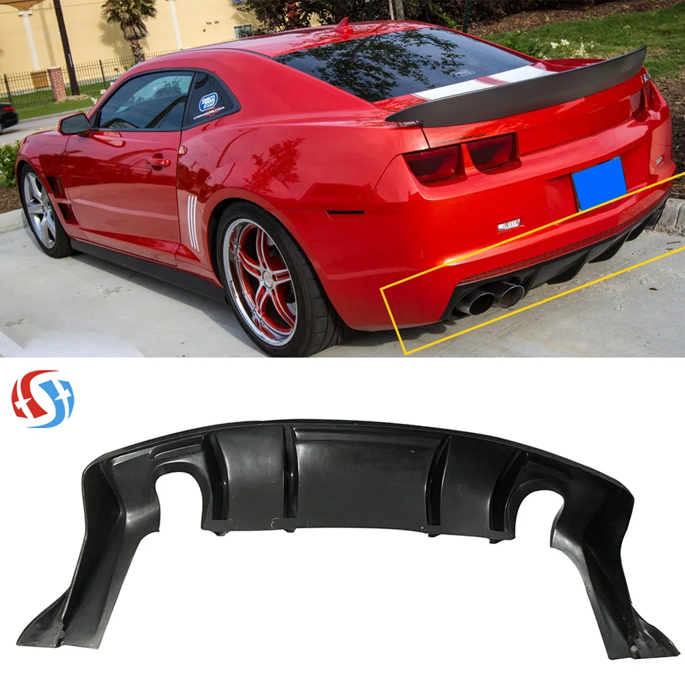 DSE Brand Manufacture Auto Parts Rear Diffuser Bumper,  ABS Material For Camaro Zl1 Rear Diffuser Spoiler lips 2017 2018 2019