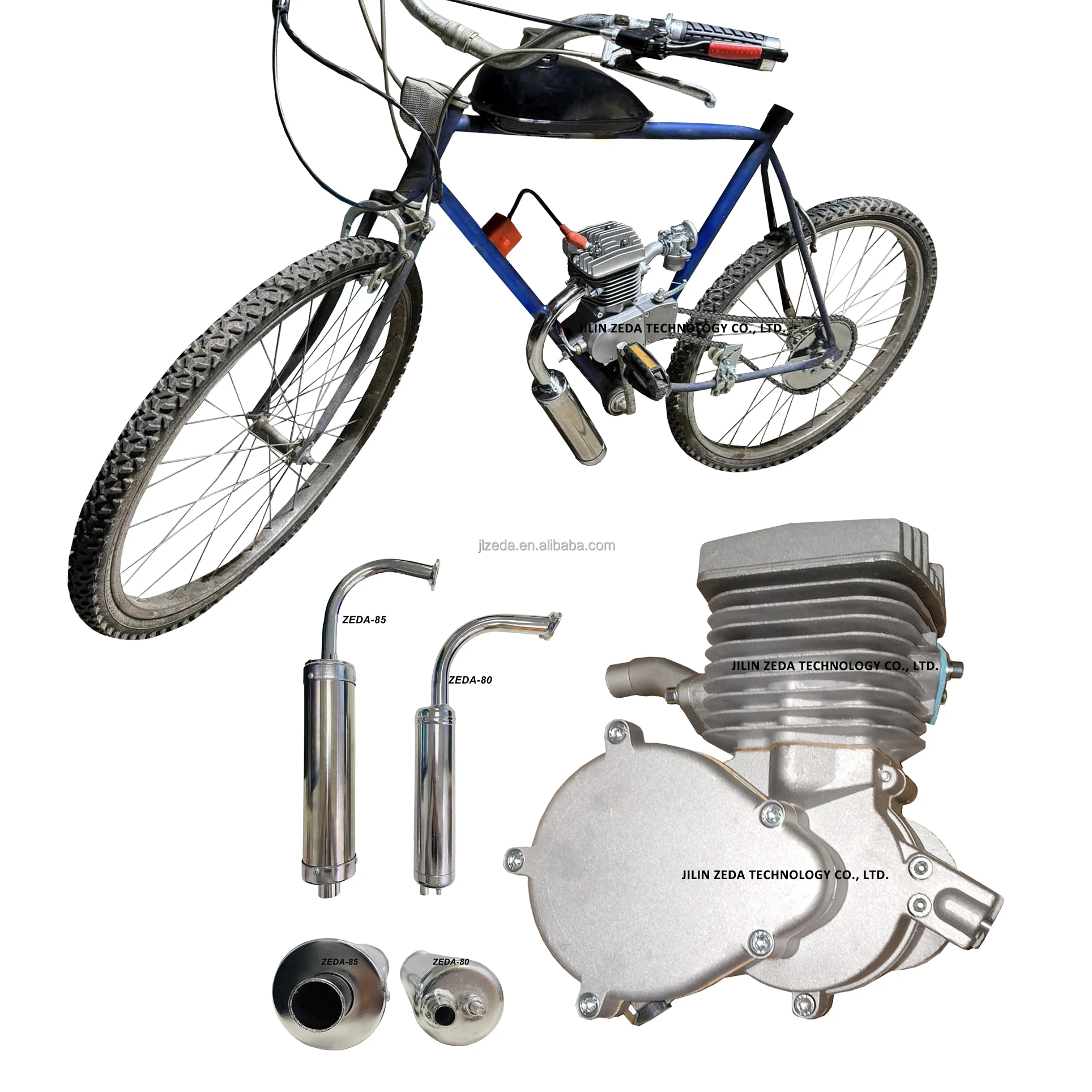 DIY велосипедный мотор 2 темпа 80cc 100cc газовый двигатель велосипед