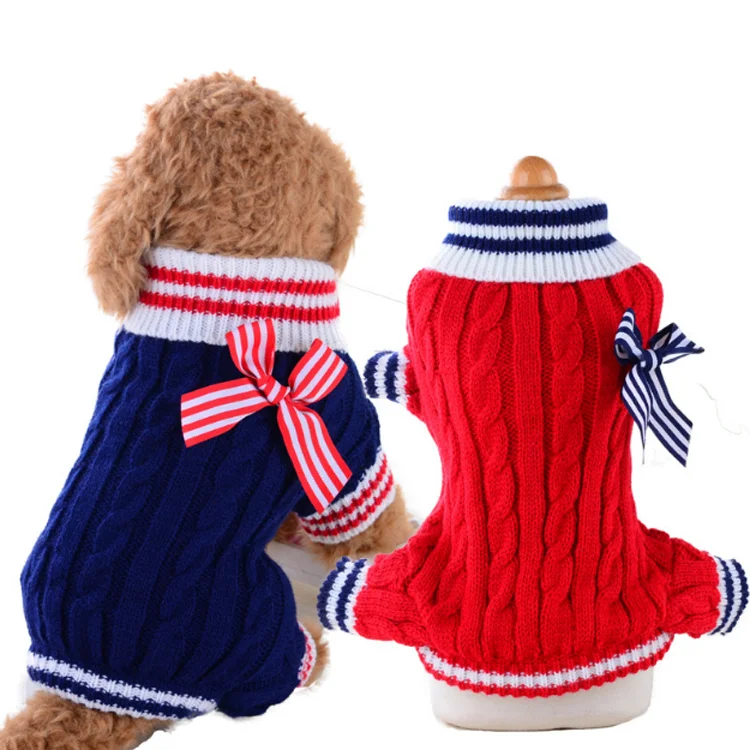 Warm Costume Knitted Turtleneck Pet Puppy Large Dog Sweaters