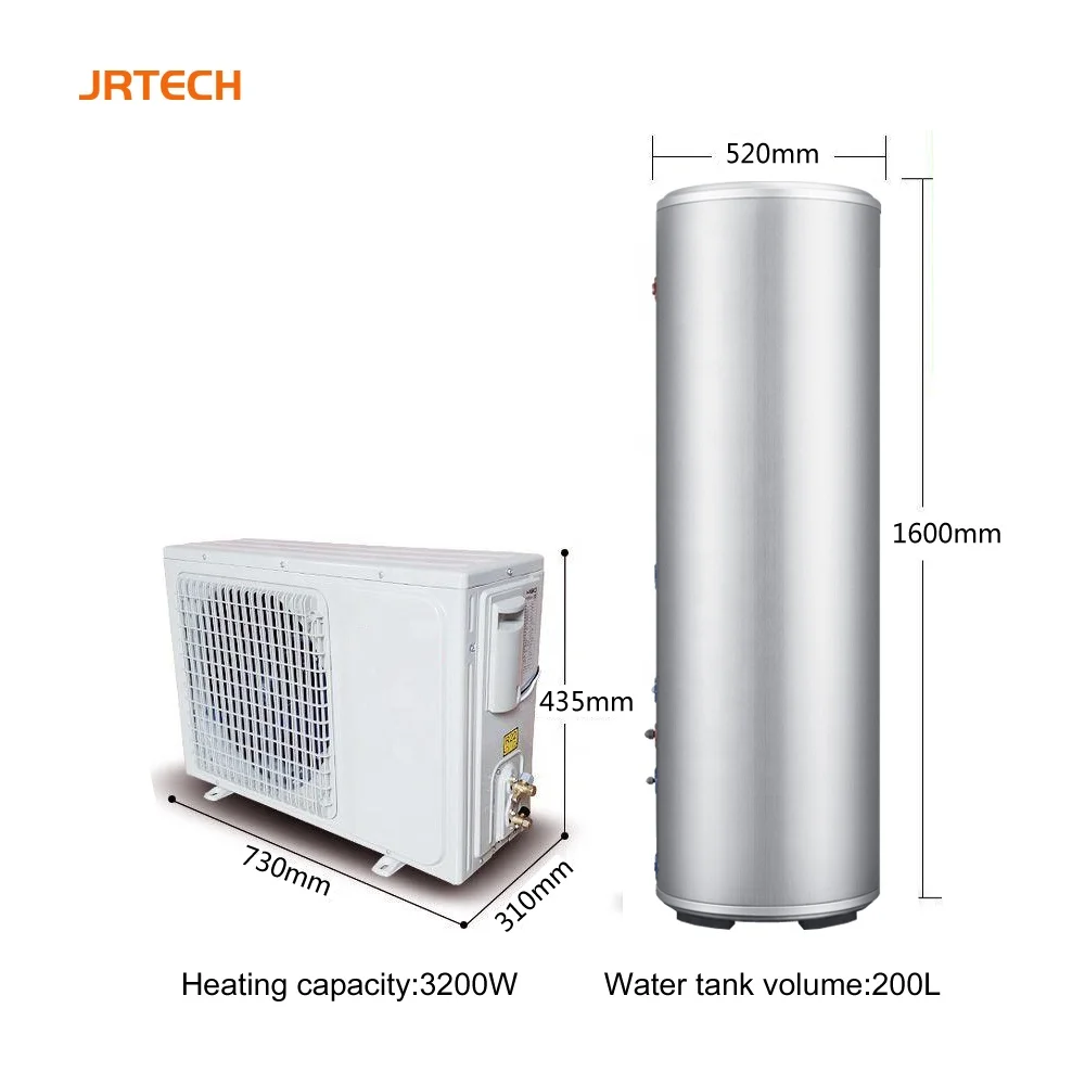 Горячая Распродажа! 220V 50Hz 3.2kW 3200 Вт тепловой насос с 200L резервуар для