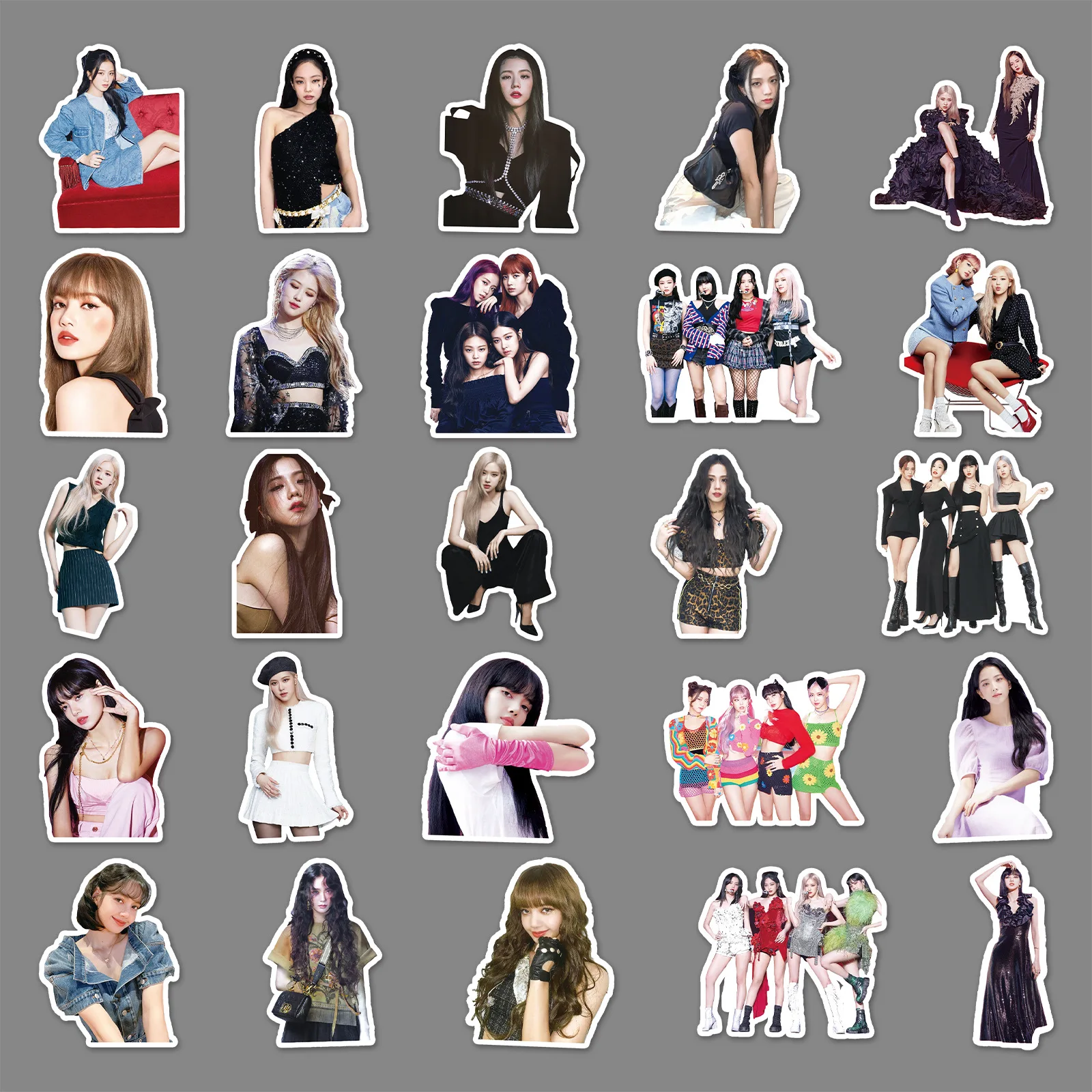 Newly trendy stickers hot girl group eco-friendly pvc waterproof stickers