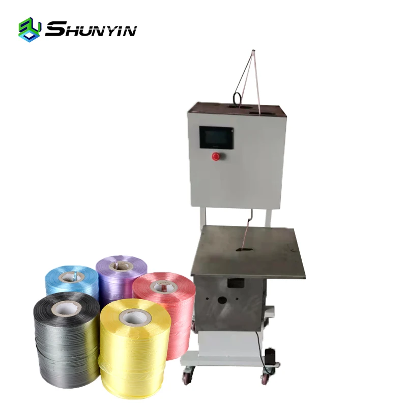 Wire tying machine with Pe Rope Coil  tying strapping machine Bundle wood wrapping machine