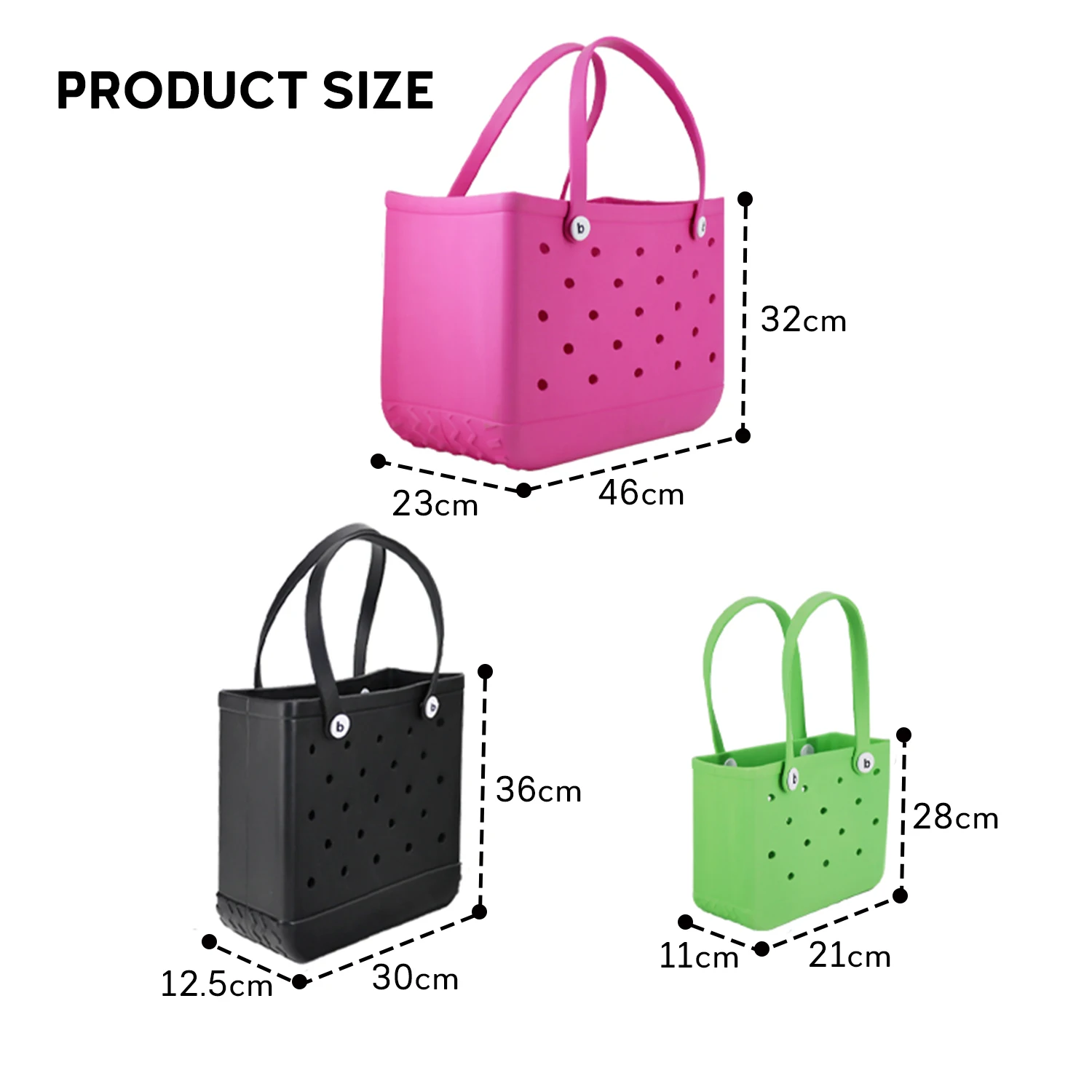 Hot sale Silicone Beach Tote bag waterproof beach bag Silicone Bogg Bag