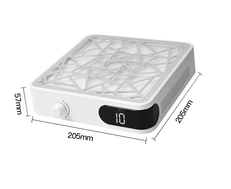 Professional Nail Table Dust Collector 48w 35000rpm Rechargeable Nail Dust Collector 2024 Vacuum Cleaner Machine for Nail Salon