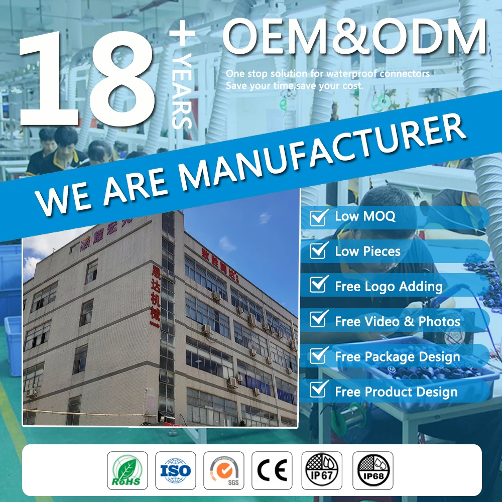 DREAM-START waterproof auto connector 1/2/3/4/5/6 pins Car Electrical Housing Automotive female male Connector plug