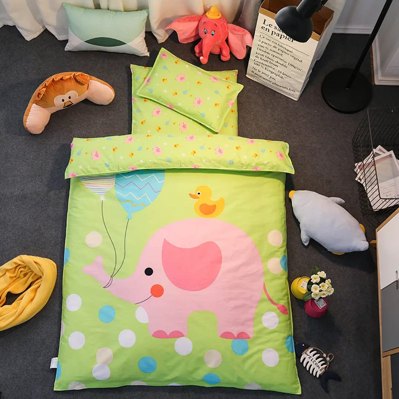 Luxury honeybee cartoon design Egyptian cotton kids duvet cover bed sheet set