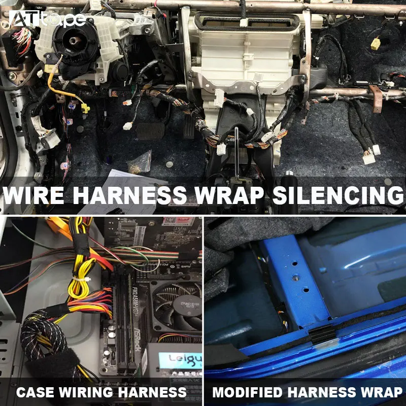 Wire automotive wire harness tape black fabric wire electrical tape