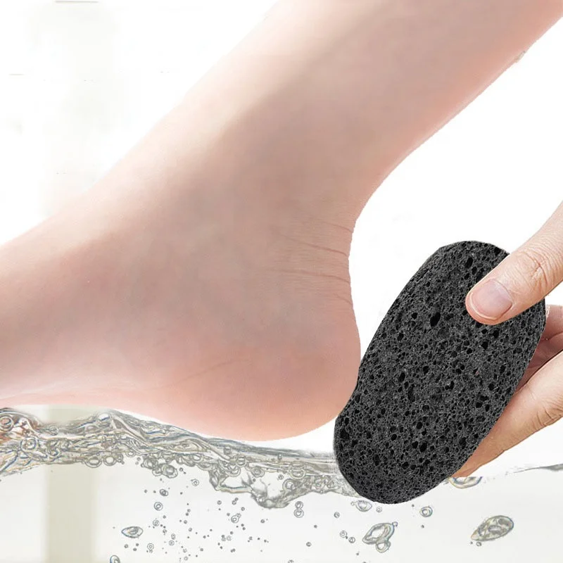 Wholesale Black Natural Pumice Stone Foot Care Bath Dead Skin Removal Volcanic Stone Foot File