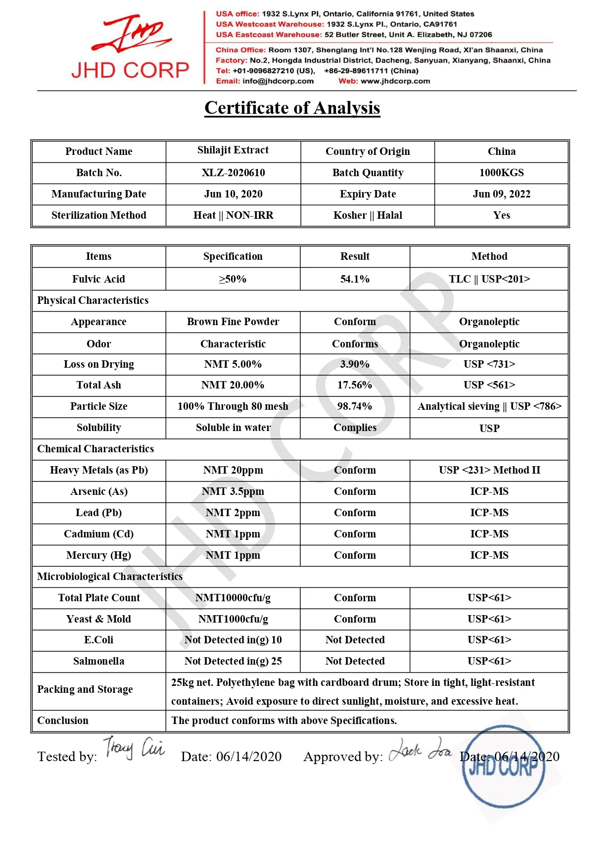 
More than 20 years factory supply organic good price sell fulvic acid 50% powder shilajit resin extract 