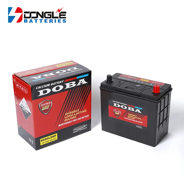 High CCA Boats Trucks Maintenance Free Cold Start Function 12V 45Ah Rechargeable Lead Acid SMF Car Battery