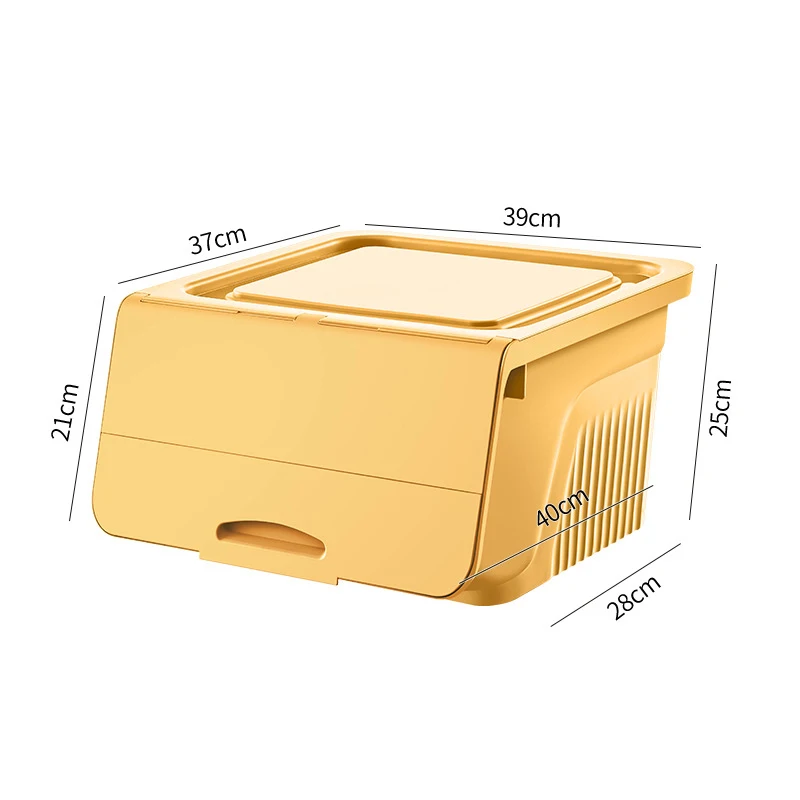 Safe Odorless Large Capacity Front Opening Stackable Baby Room Children Toys Set Storage Box