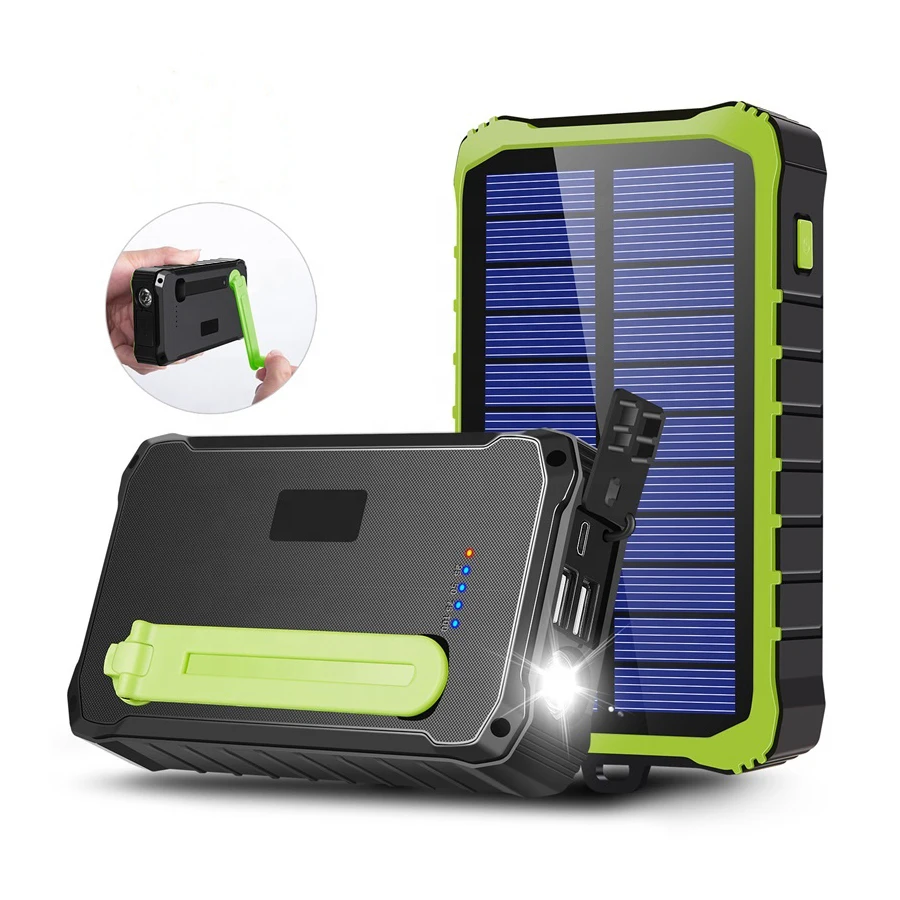 Multifunction Solar Energy SOS Mode Flashlight Cute High Capacity Mobile Charger Power Bank
