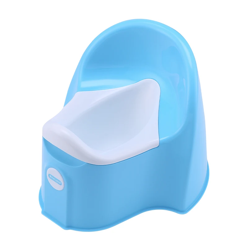 Multifunction Plastic Blue Baby Toilet Training Potty Training Chair Seat Baby Potty Seat with Urinal and Lid