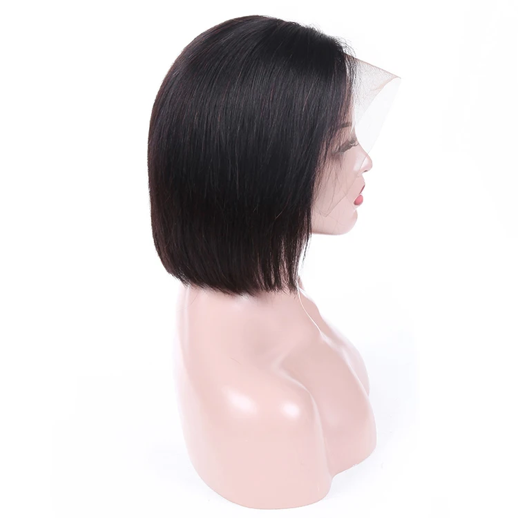 
Wholesale Short Bob Cut Lace Front Wig 100% Virgin Human Hair Lace Wig 8 10 12 14 Inch 