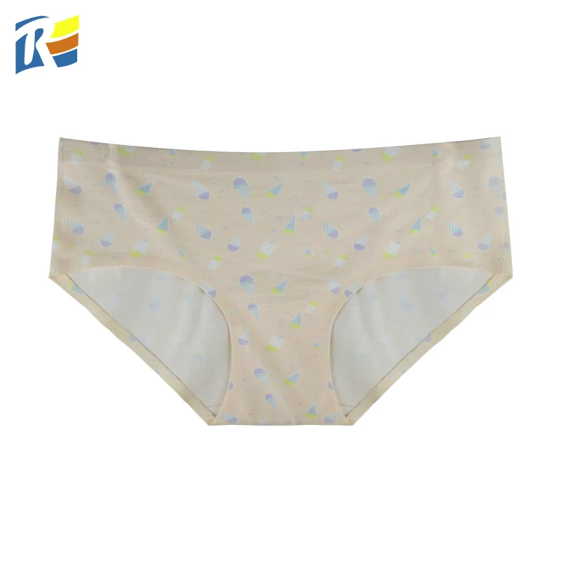 Custom Pattern Free Design for Teenagers Seamless Cartoon Cute Young Girl Cotton Panties