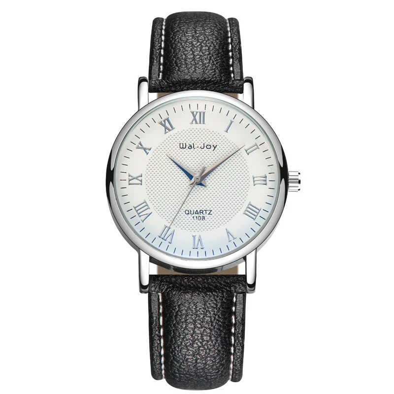 WJ-8101 Wholesale newest design waterproof custom logo mens quartz watch black logo customized quartz watch for men