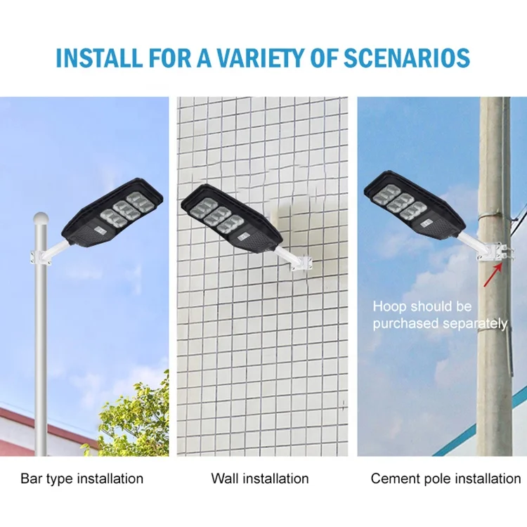 Hot Sale Outdoor Waterproof Ip65 Integrated All In One 100watt 200watt 300watt Led Solar Street Light