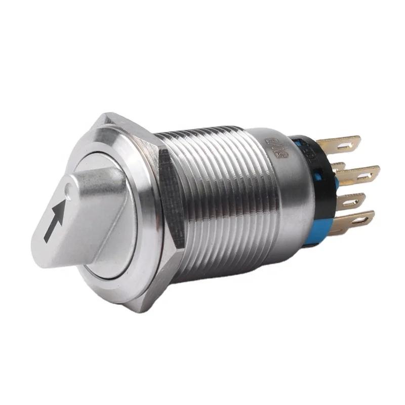 19mm   latching 8 Pin Terminals kraus naimer rotary switch with Arrow light