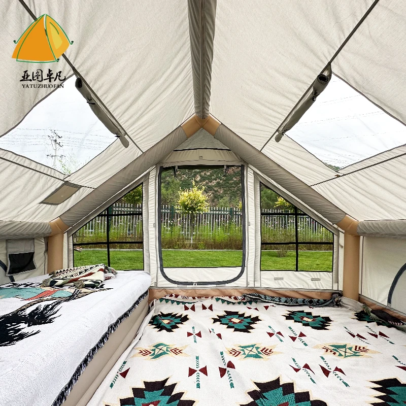 customized Outdoor Oxford Waterproof Travel Camping Tent Inflatable House Tent outdoor event air camping caravan house