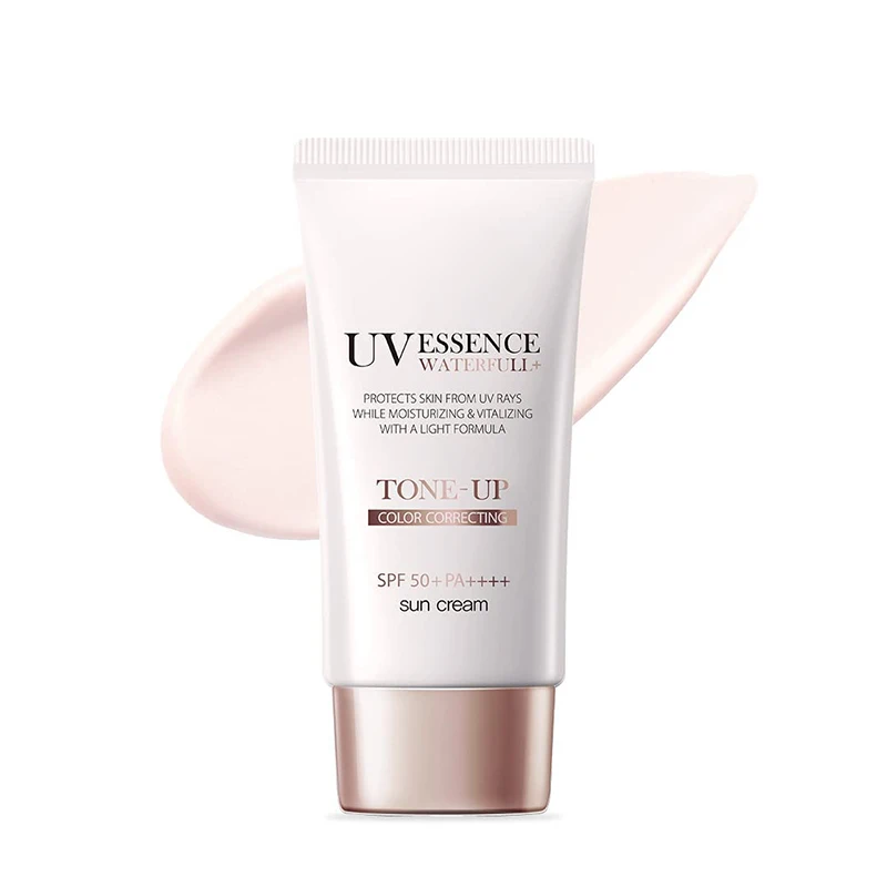 Water full Tone-up Sunscreen Vegan Skincare Tinted Moisturizer Glowy Sunscreen with SPF 50+ PA++++ sunscreen for the skin