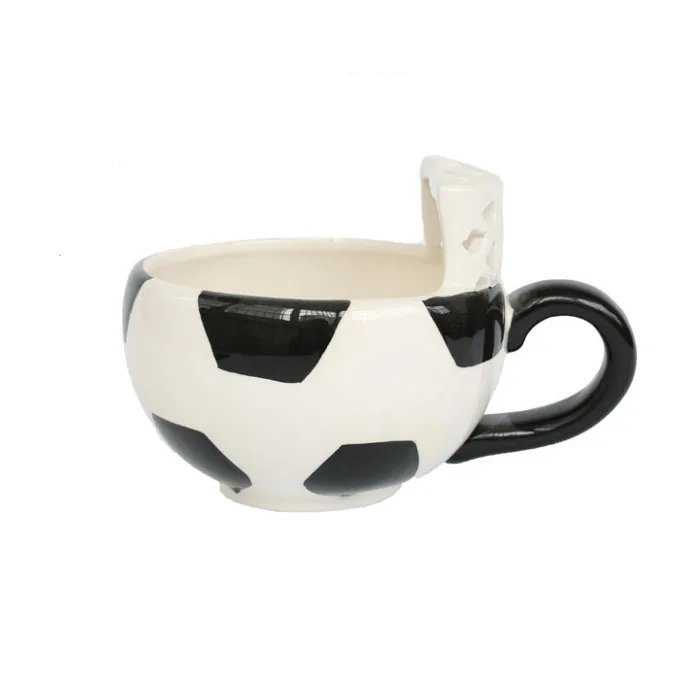 
soccer ball mug drinking cups unique shape ceramic coffee mugs 