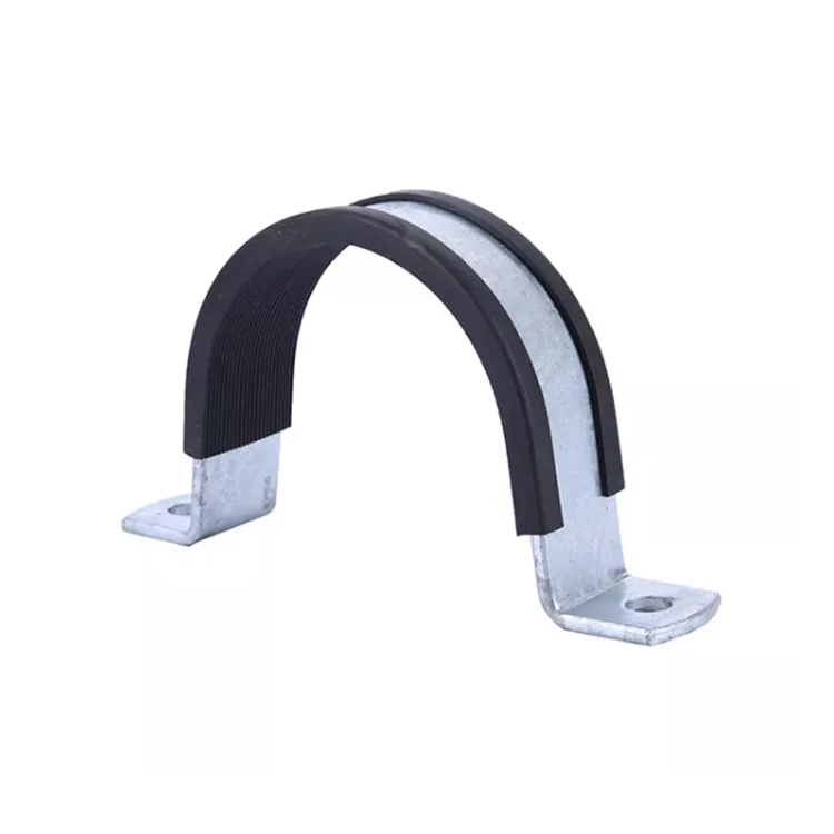 High quality rubber lined pipe clamp isophonic split ring hangers pipe bracket for pipe size 32-35mm