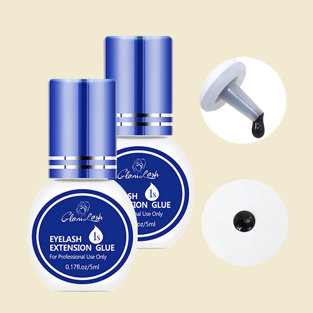 5ml 1s 1 second fast drying waterproof long lasting 50-70 days eyelash extension black lash glue adhesive