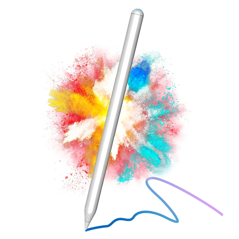ID730 Oem Factory Active tactil pencil White Special Plastic Soft Tip Smart Stylus Pen For Ipad Apple Pencil Wireless Charging