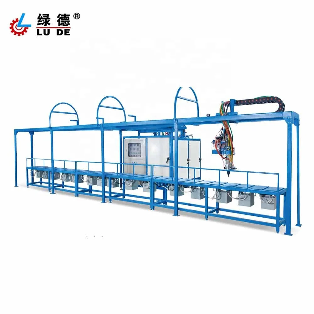 LD-905C 30 Stations polyurethane shoe sole insole forming injecting machine and production line